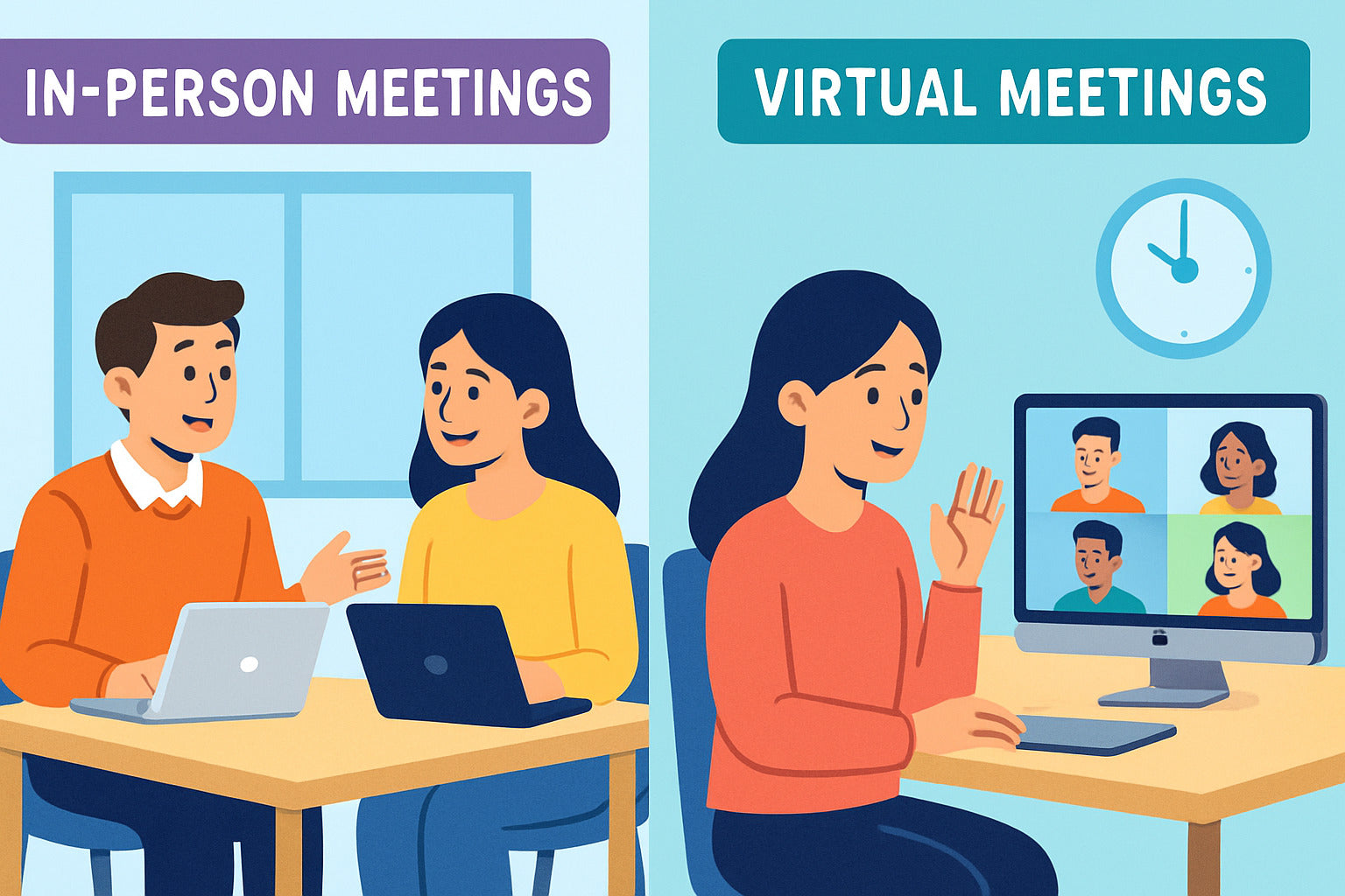 Virtual vs. In-Person Meetings: Finding the Right Fit for Modern Teams