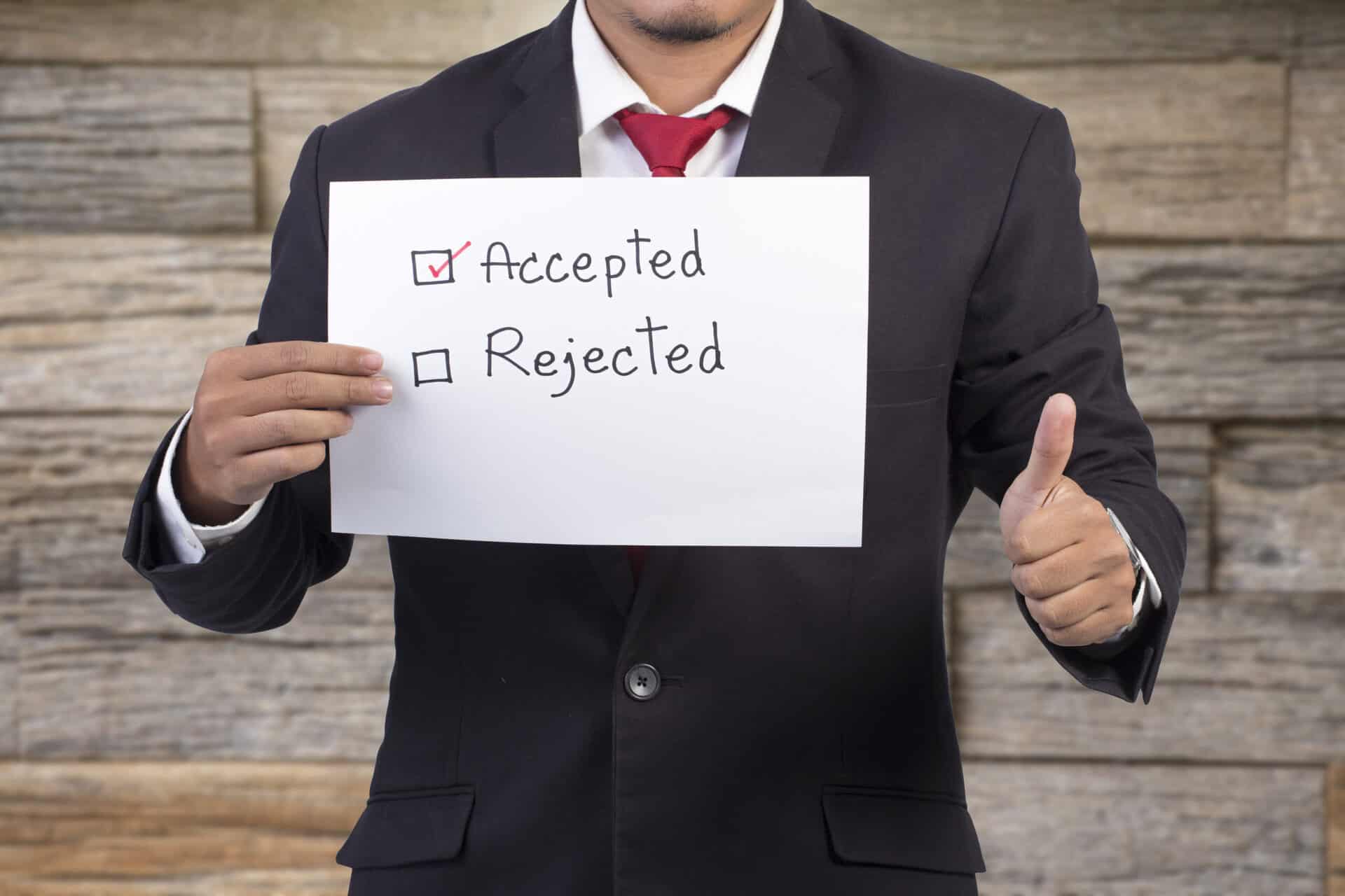 accept rejected scaled