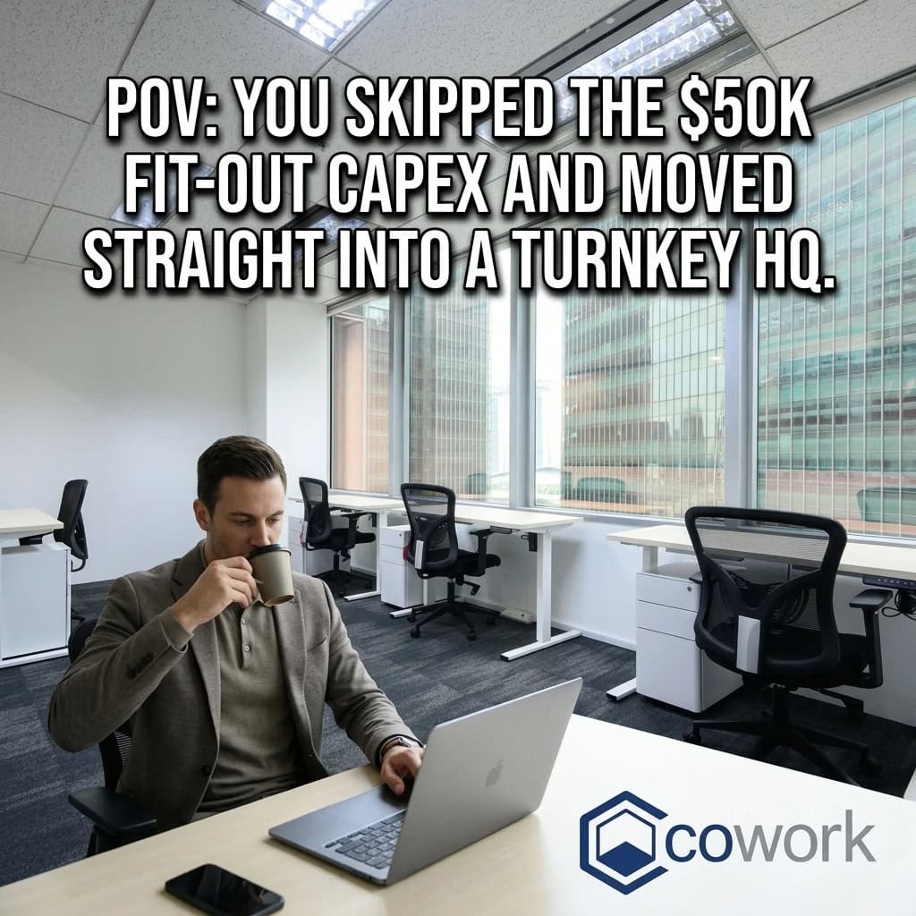 Our Serviced Office Singapore in Raffles Quay vs Traditional Office Rental: Premium Flexibility With Clear ROI 1 Modern serviced office in Raffles Quay with flexible workspace options.
