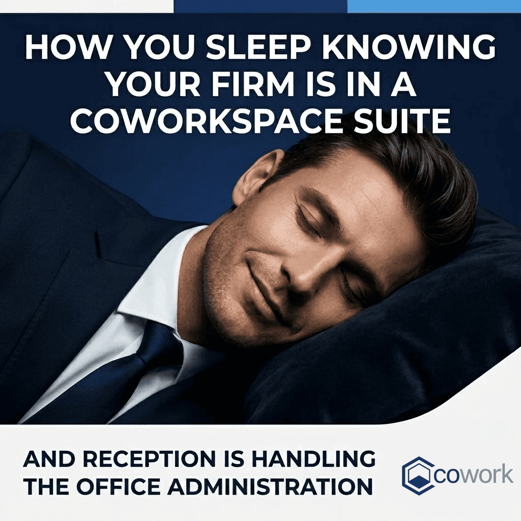 Man sleeping peacefully, highlighting trust in serviced office suite